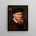 Retrato de Robert De Cro hacia 1500-1556 Obispo de Cambrai - Willem Key — cuadro enmarcado en la pared
