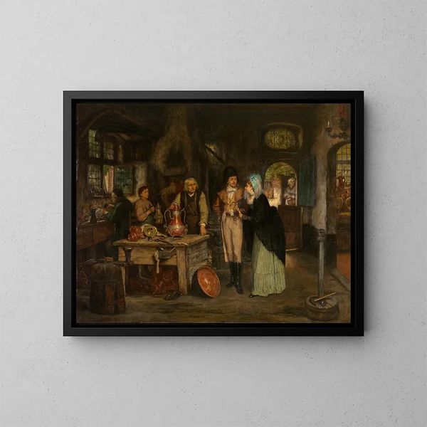 L'atelier de Geert de Winter - Willem Linnig — framed artwork on a wall