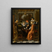 Making music in the evening - Willem Pietersz Buytewech — framed artwork on a wall