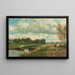Landscape in the surroundings of The Hague - Willem Roelofs — framed artwork on a wall