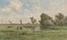 Prairie avec des vaches - Willem Roelofs — vista de la obra