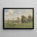 Prairie avec des vaches - Willem Roelofs — cuadro enmarcado en la pared