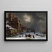 City Walls in Winter - Willem Schellinks — framed artwork on a wall