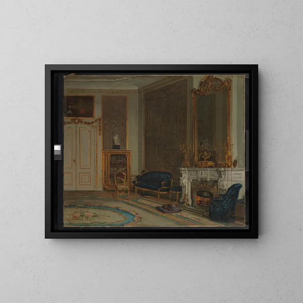 El vestíbulo de la casa A. Willet-Holthuysen, Herengracht 605 - Willem Steelink Jr — cuadro enmarcado en la pared