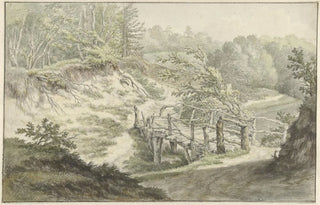 Willem Uppink - Duinlandschap met houten brug.webp