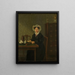 Retrato de una mujer - Willem Uppink — cuadro enmarcado en la pared