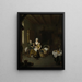 A mother feeds her child - Willem van Mieris — framed artwork on a wall