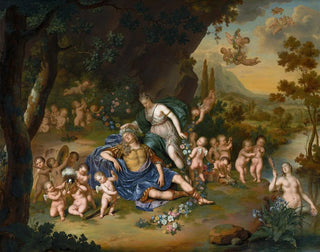 Willem Van Mieris - Armida Binding The Sleeping Rinaldo With Flowers.webp