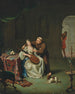 Tartuffe and Elmire surprised by Damis, son of Orgon - Willem van Mieris — artwork view