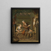 The Poultry Seller - Willem van Mieris — framed artwork on a wall