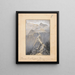Boy walking on a mountain trail - Willem Wenckebach — framed artwork on a wall