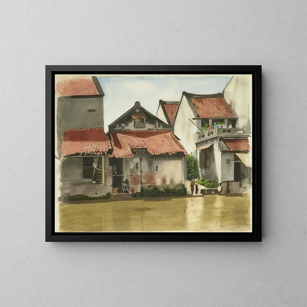 Lower Town of Batavia - Willem Witsen — framed artwork on a wall
