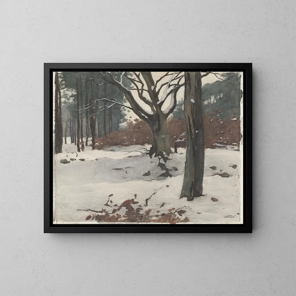 Trees in the Snow - Willem Witsen — framed artwork on a wall