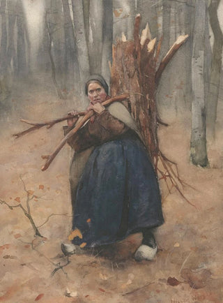 Willem Witsen - Houtsprokkelaarster.webp