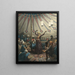 Egyptian dancer under a tent with musicians and spectators - Willem de Famars Testas — framed artwork on a wall