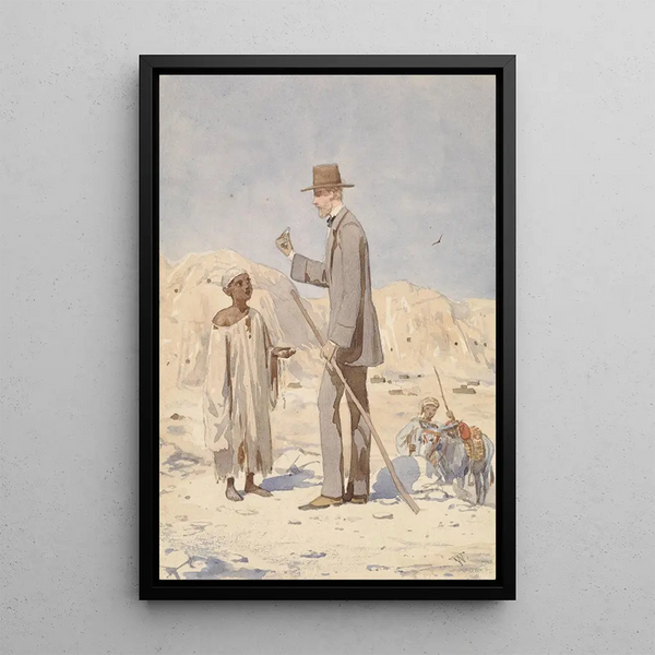 Willem de Famars Testas - Louis Philippe Albert dOrleans bij een opgraving in Egypte.webp