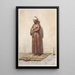 Egyptian standing painting with a rosary - Willem de Famars Testas — framed artwork on a wall