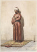 Egyptian standing painting with a rosary - Willem de Famars Testas — artwork view
