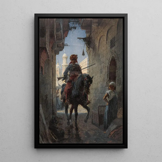 Willem de Famars Testas - Turkse ruiter in een stad.webp
