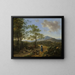 Paisaje italiano con pastores - Willem de Heusch — cuadro enmarcado en la pared
