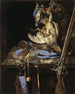 Naturaleza muerta con equipo de caza - Willem van Aelst — vista de la obra