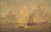 Paisaje marítimo con una ciudad en el fondo - Willem van Diest — vista de la obra