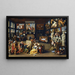Alexandre el Grande visita el taller de Apeles - Willem van Haecht — cuadro enmarcado en la pared