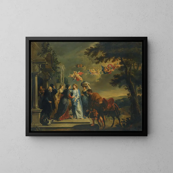 La Visitation - Willem van Herp — cuadro enmarcado en la pared