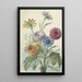 Bouquet de fleurs dans le col d'un vase vert - Willem van Leen — framed artwork on a wall