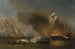 a maritime scene off the Barbary coast with galleys and English ships - Willem van de Velde the Younger — artwork view