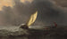 Antes de la tormenta - Willem van de Velde el Joven — vista de la obra