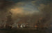 Encuentro durante la batalla de Kijkduin - Willem van de Velde el Joven — vista de la obra
