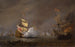 Batalla Naval de las Guerras Anglo-Neerlandesas - Willem van de Velde el Joven — vista de la obra