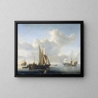 Willem van de Velde the Younger - Ships before the Coast.webp