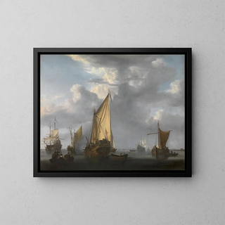 Willem van de Velde the Younger - The Canon Shot.webp