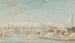 Vista de la ciudad portuaria con mástil a la derecha vista del mar - Willey Reveley — vista de la obra