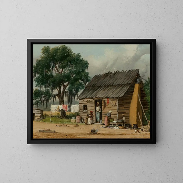 Una cabaña de Carolina del Sur - William Aiken Walker — cuadro enmarcado en la pared