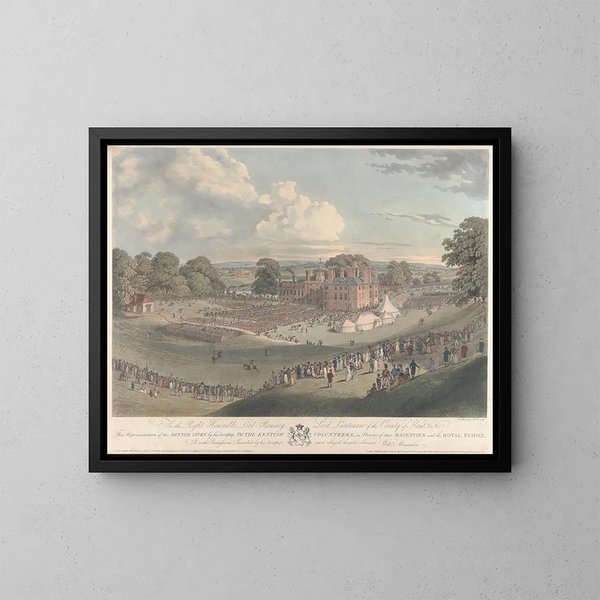Cena ofrecida a los voluntarios de Kent en Mote Maidstone - William Alexander — cuadro enmarcado en la pared