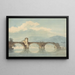 Un puente sobre el Arno - William Alfred Delamotte — cuadro enmarcado en la pared