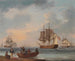 Mariners leaving the coast to join the fleet - William Anderson — artwork view