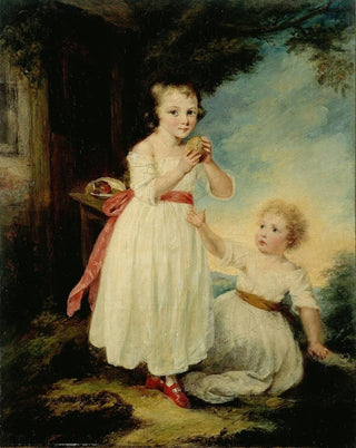 William Artaud - Portrait de deux fillettes dit Les Gteaux.webp