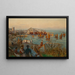 The fleet in St Ives harbor - William Banks Fortescue — framed artwork on a wall