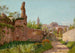 Ruins along a path towards a village in southern France - William Baptiste Baird — artwork view