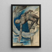 Antée depositing Dante and Virgil in the last circle of Hell - William Blake — framed artwork on a wall
