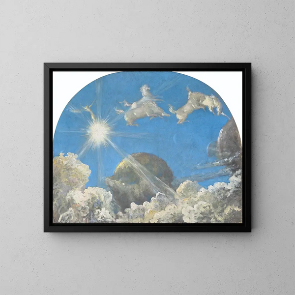 Lever de Phaéton - William Blake Richmond — framed artwork on a wall