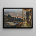 Iluminaciones en el río Arno durante la fiesta de San Giovanni Florencia - William Blundell Spence — cuadro enmarcado en la pared