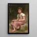 Un appel - William Bouguereau — cuadro enmarcado en la pared