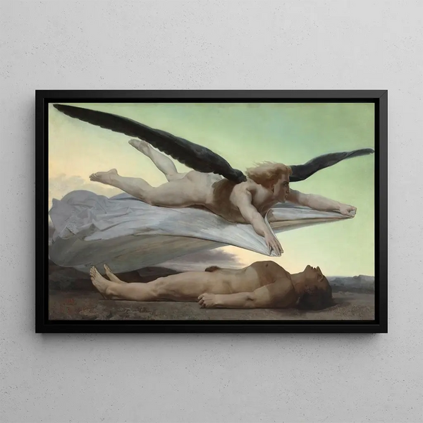 L'égalité ante la muerte - William Bouguereau — cuadro enmarcado en la pared