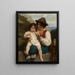 La lección de flauta - William Bouguereau — cuadro enmarcado en la pared