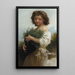 La Petite Esméralda - William Bouguereau — framed artwork on a wall